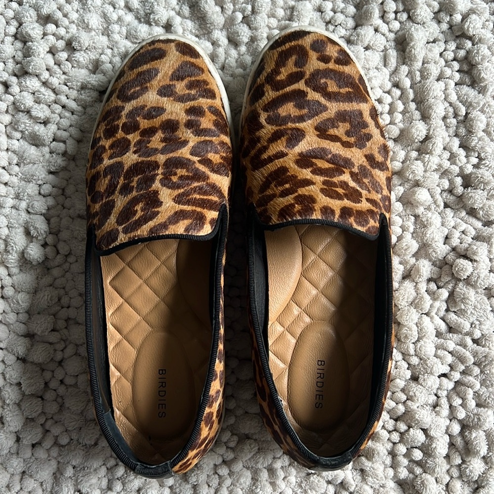 Birdies - leopard print loafer sneaker size 6